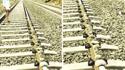 रेलवे ट्रैक पर पत्थर रखे जाने से रथ एक्सप्रेस बची हादसे से, यात्रियों में अफरा-तफरी